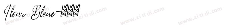 Fleur Bleue字体转换